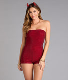Glamorously Wicked Rhinestone Romper
