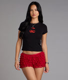 Chic Fairytale Tiered Lace Hot Shorts