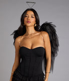 Playful Trouble Lace-Up Ruffle Romper