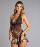Falling For You Open Back Mesh Romper