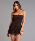Flirty Frills Lace Romper