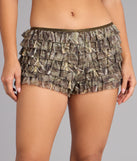 Hide And Chic Ruffle Shorts