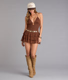 Laced Up Romance Halter Romper