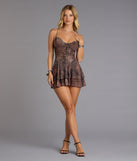 Fierce Instinct Lace-Up Romper