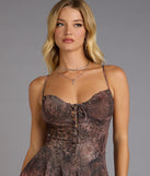 Fierce Instinct Lace-Up Romper