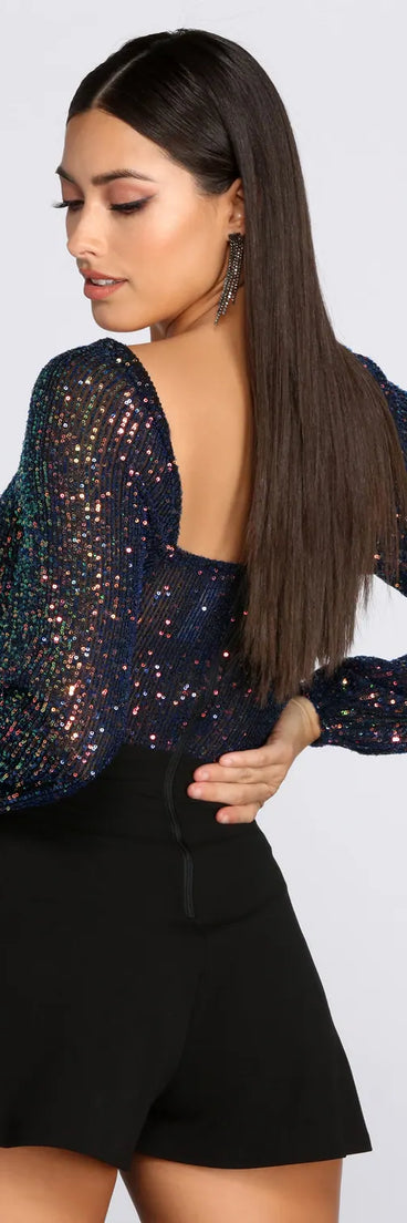 Night Out Sequin Romper