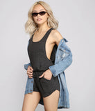 Basic To Basics Ribbed Knit Romper