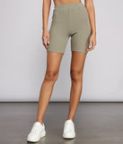 Effortlessly Trendy Ribbed Biker Shorts