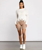 Taking Knit Easy Biker Shorts