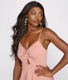 Best Life Twist Front Skater Romper