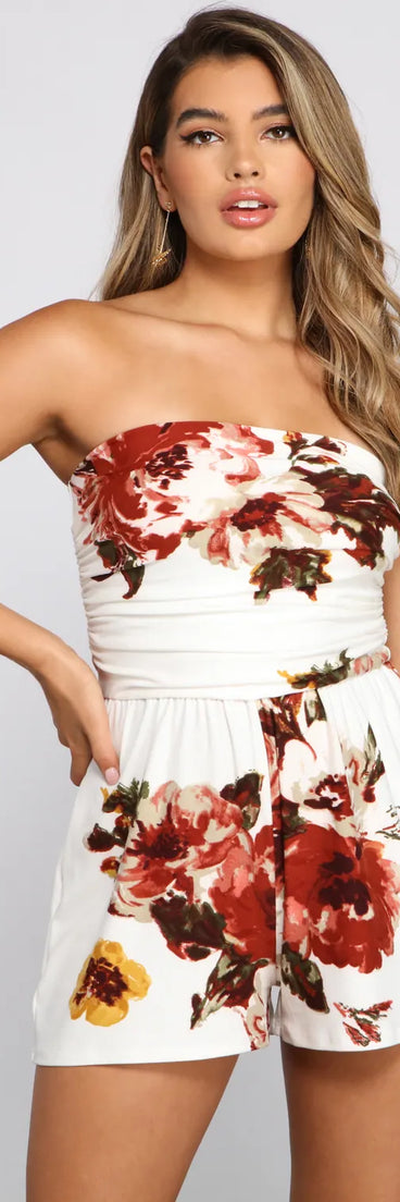 Island Dreams Floral Romper