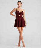 Revamp your 2025 wardrobe with this chic addition, the Twisted Style Glitter Skater Romper in burgundy, perfect for elevating your style in the new year.