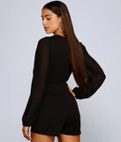 Downtown Chic Twist Front Romper