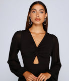 Downtown Chic Twist Front Romper