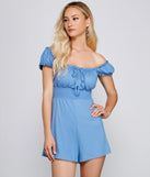 Flirty Style Smocked Romper