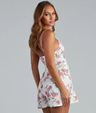 Spring Bloom Crepe Floral Twist Romper