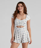 The Cutest Vibe Ditsy Floral Romper