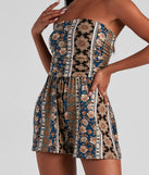 Boho Baby Tube Side Ruched Romper