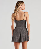 Glow Girl Glitter Pleated Romper