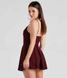 Trendy Twist-Front Skater Romper