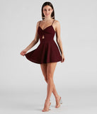 Trendy Twist-Front Skater Romper