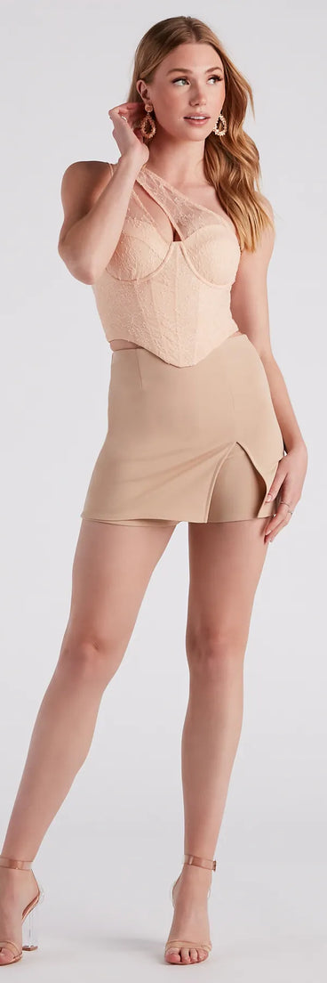 Simply Chic Side Slit Skort