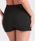 Dare To Dazzle Ponte Rhinestone Fringe Skort
