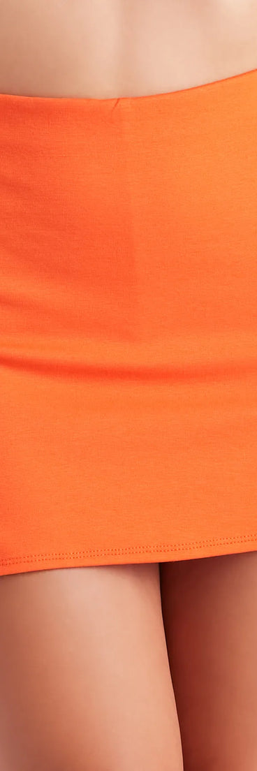 Instant Staple Double-Slit Mini Skort