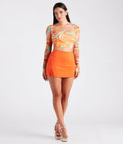 Instant Staple Double-Slit Mini Skort