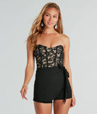 Dressed Like A Daydream Lace Sequin Romper