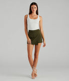 Style Notes Ponte Cargo Mini Skort