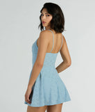 Sweet Life Twist Eyelet Lace Skater Romper