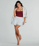 
Upgrade your style game for 2025 with the Preppy Girl High Waist Ponte Skater Skort in white, perfect for any fashion-forward wardrobe.
