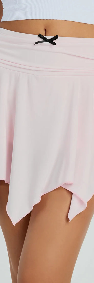 Looking Lovely Hanky Hem Knit Mini Skort, a trendy blush addition to women's going-out outfits, is ideal for Christmas party outfits, chic NYE attire, or winter night-out looks that keep you on-trend!