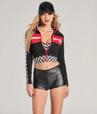 The Sleek Vibe Faux Leather Hot Shorts is a trendy women's bottom in black, designed with modern details and alluring textures to complete chic outfits for 2025.