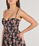 Pair the Thriving Allure Sweetheart Floral Romper with your favorite sandals or sneakers for effortless warm-weather looks with on-trend black rompers that speak your style.