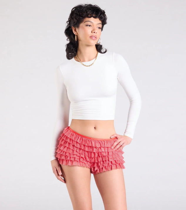 【chory_amam】 Summer Charm Paisley Strappy Babydoll Crop Top | Windsor