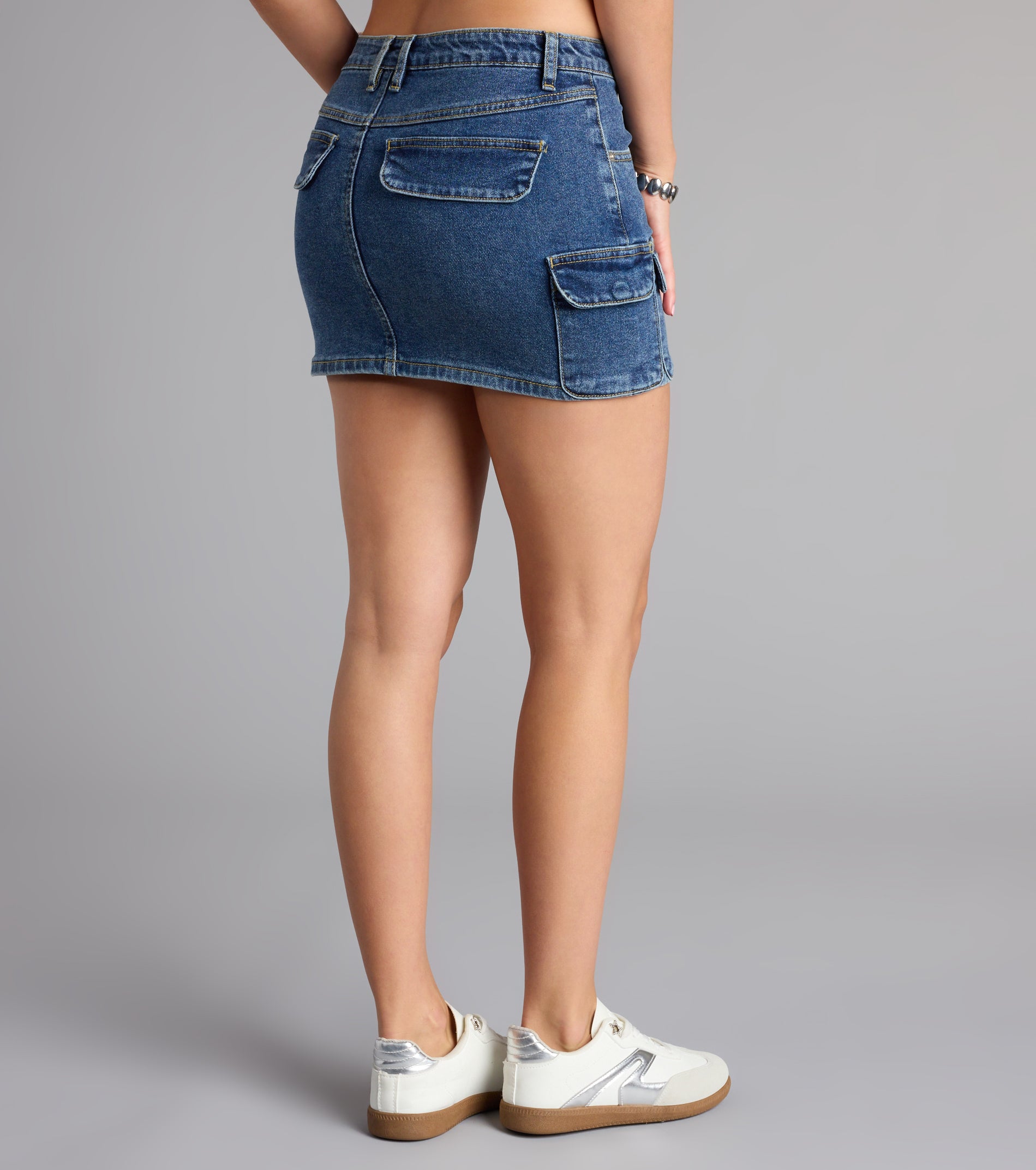 Ready for Anything Utility Mini Denim Skirt | Windsor