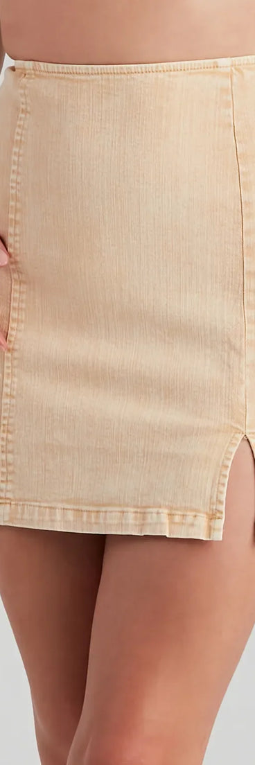 Forever Trendy Denim Mini Skirt