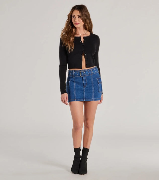 スカート ADERERROR Sig; BK Tag skirt 01 5FT1840 Cute And Trendy Cargo Mini Skirt | Windsor