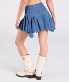 With a flattering fit and cool-girl edge, the Sunny Outing High-Rise Flare Denim Mini Skirt in medium denim wash is the perfect denim skirt to dress up or down for all your summer plans.