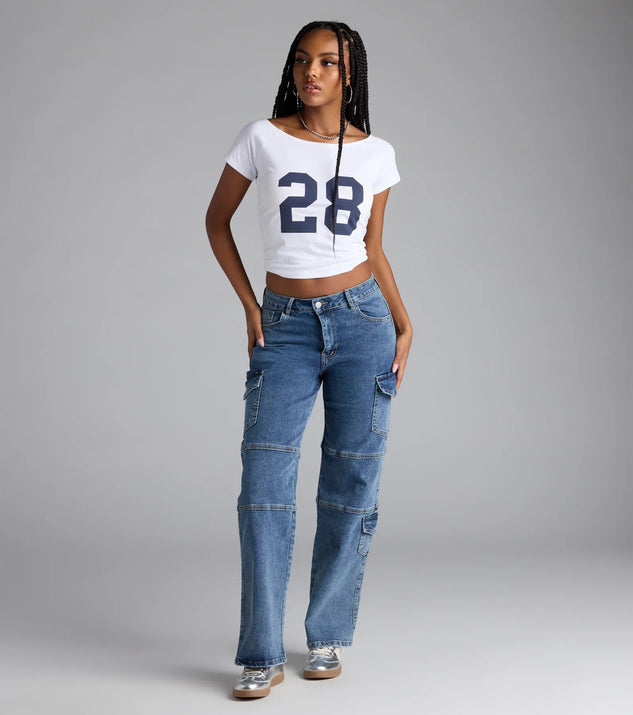 Choosing medium denim wash jeans means the Street Style Straight-Leg Cargo Denim Jeans are your new power move—polished enough for plans, bold enough for the gram.