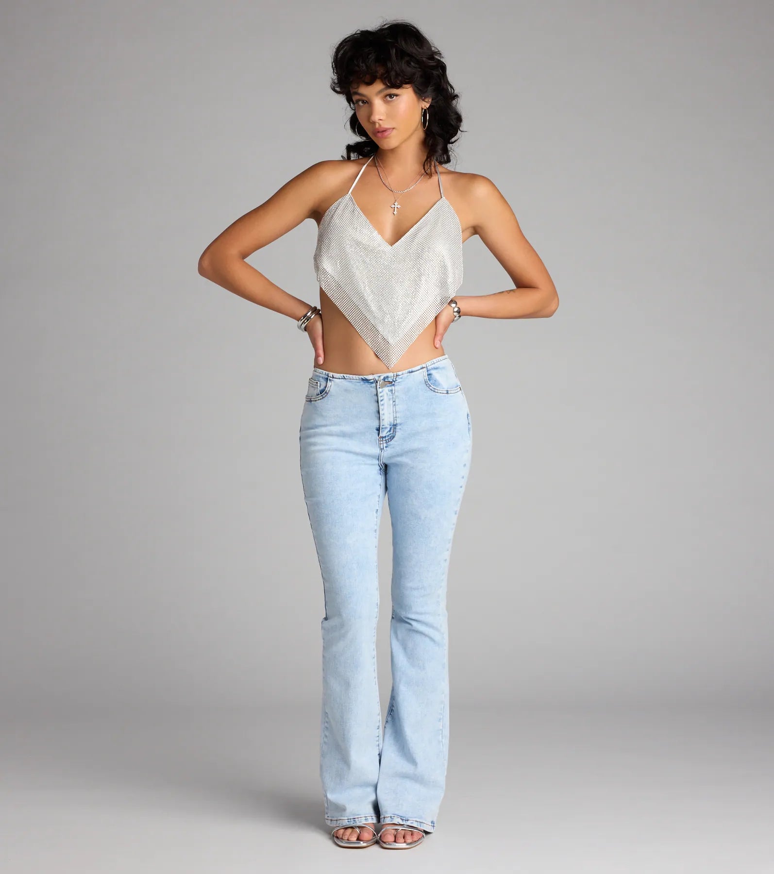 Retro Vibes Only Mid Rise Flare Denim Jeans | Windsor
