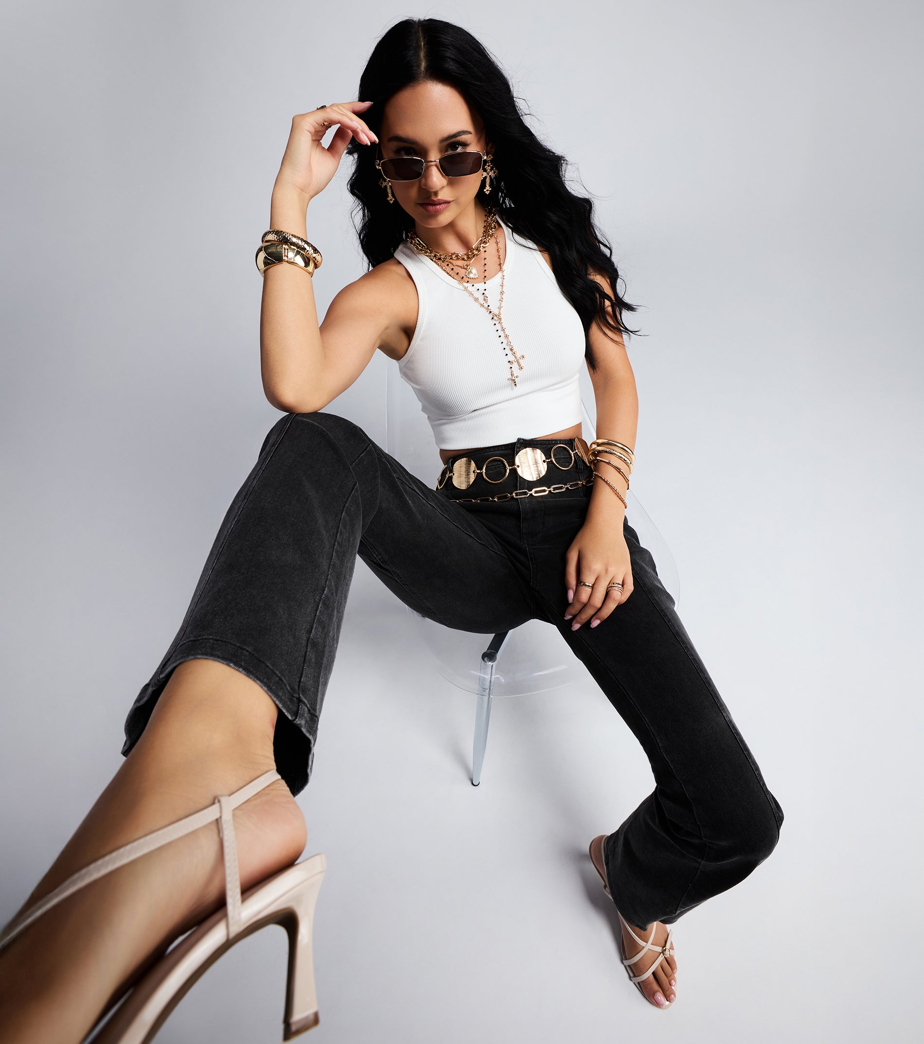 S layered work denim Mサイズ S layered work denim Mサイズ