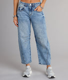 Chill Vibes Mid-Rise Barrel Jeans