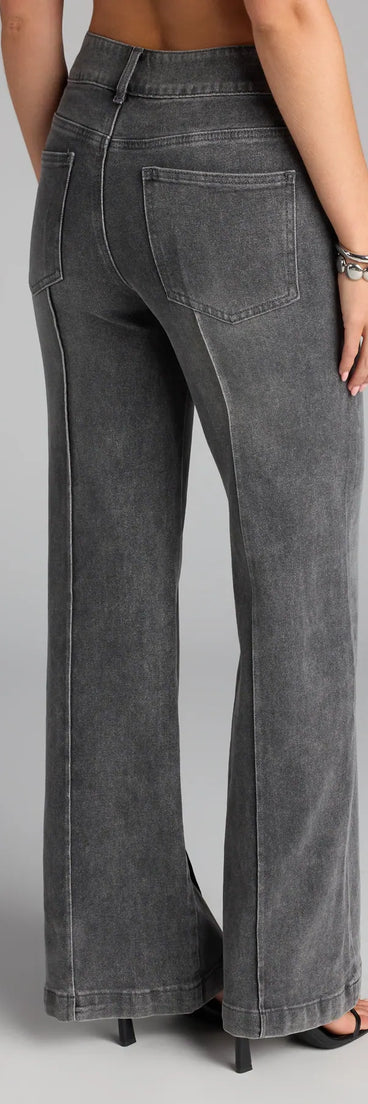 Style up your rotation with the Street Sleek Straight Leg Denim Jeans, trendy black jeans made to anchor every outfit with attitude and ease.