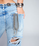 Casual Chaos Mid-Rise Wide Leg Denim Jeans