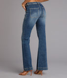 Street Flare Mid-Rise Flare Denim Jeans