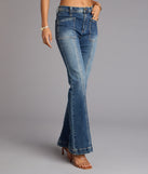 Street Flare Mid-Rise Flare Denim Jeans