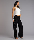 Ring It In Grommet Wide-Leg Denim Jeans
